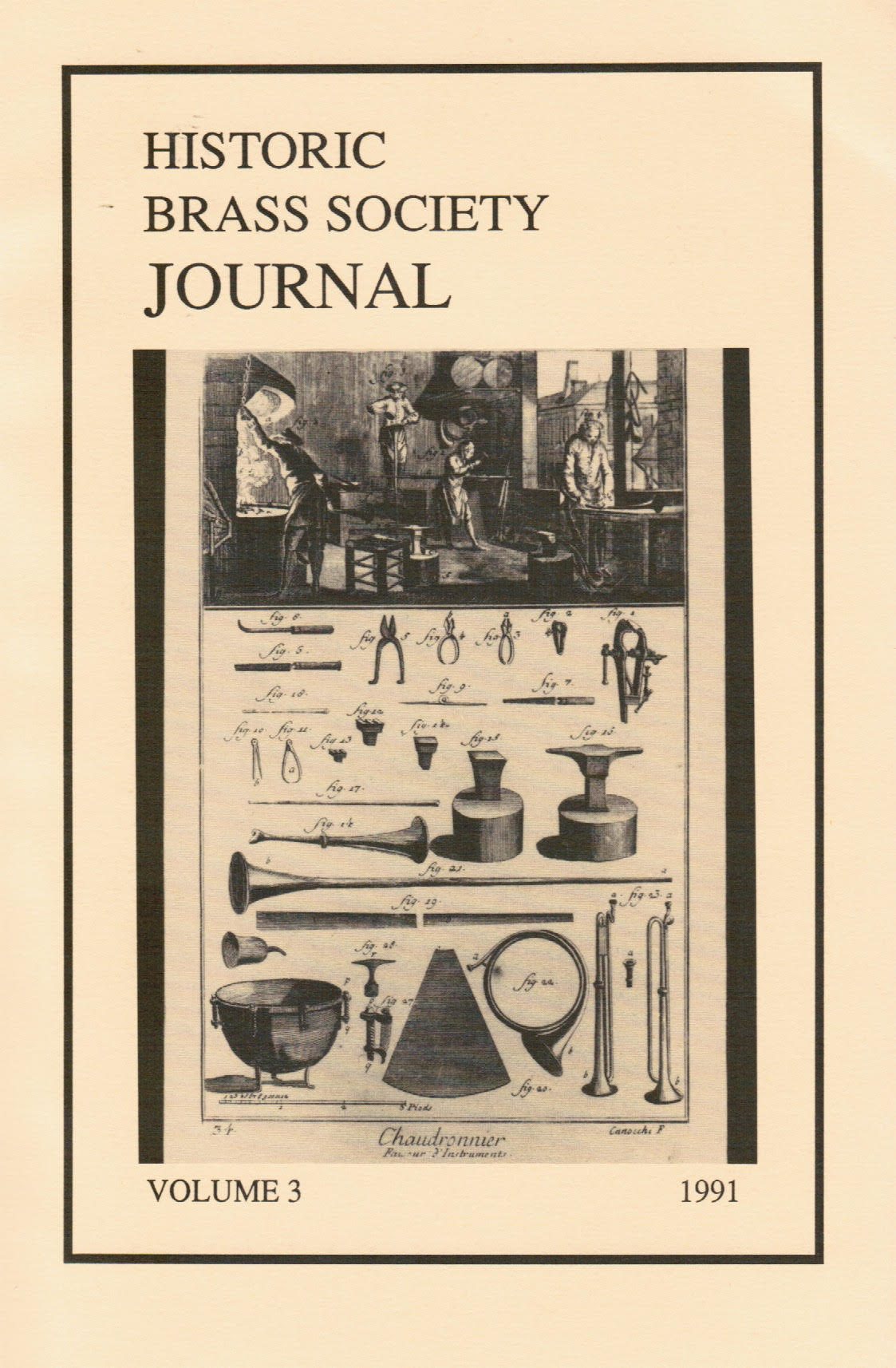 Historic Brass Journal - Volume 3 - 1991